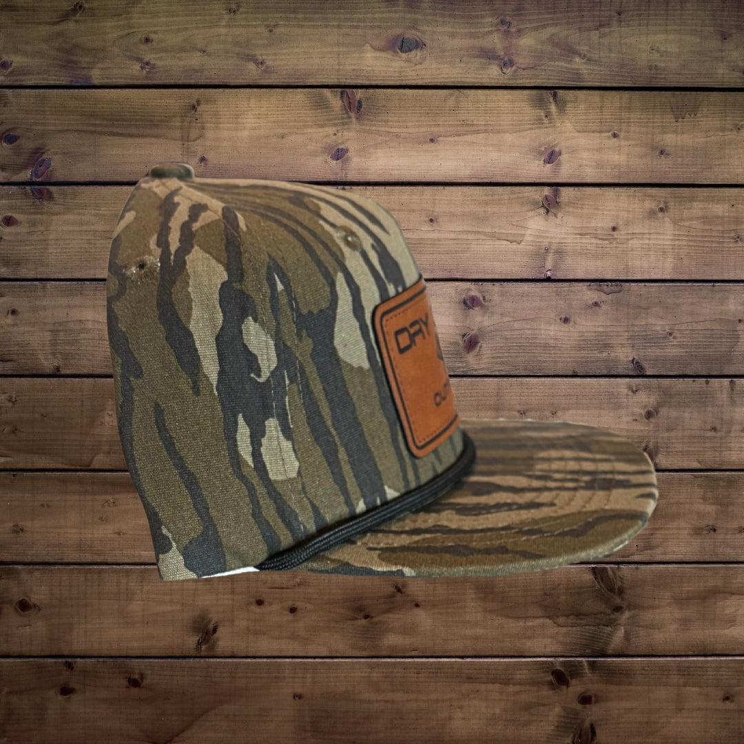 Youth Mossy Oak Old Bottomland Full Logo Trucker Hat