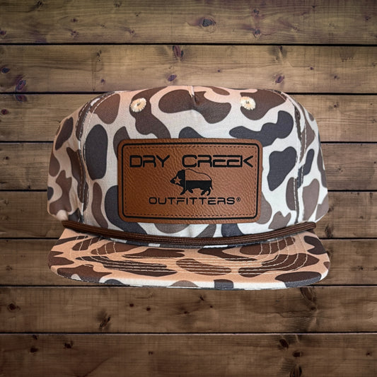 Youth Light Camo Full Logo Trucker Hat