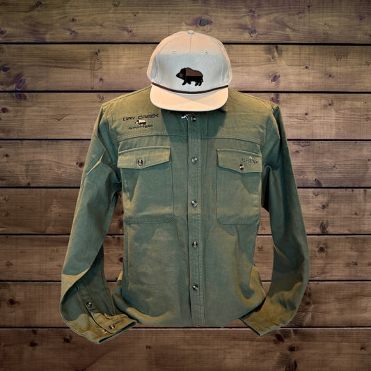 Embroidered Chêne Waterfowler Moleskin Shirt