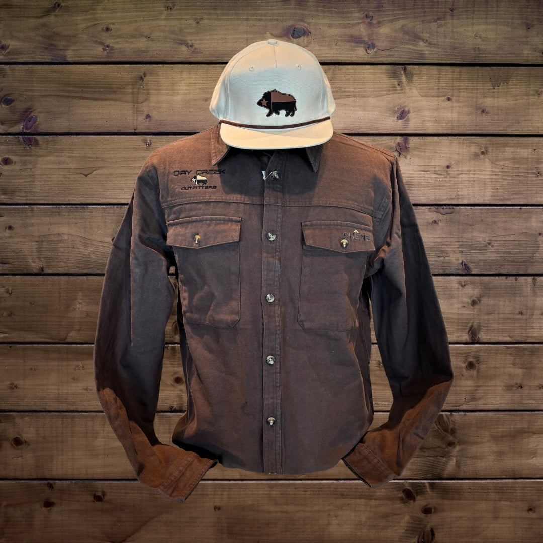 Embroidered Chêne Waterfowler Moleskin Shirt