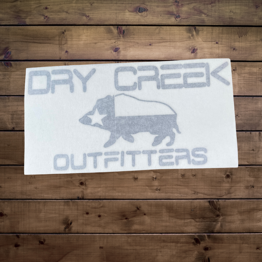 Dry Creek Outfitters Black Bumper Sticker