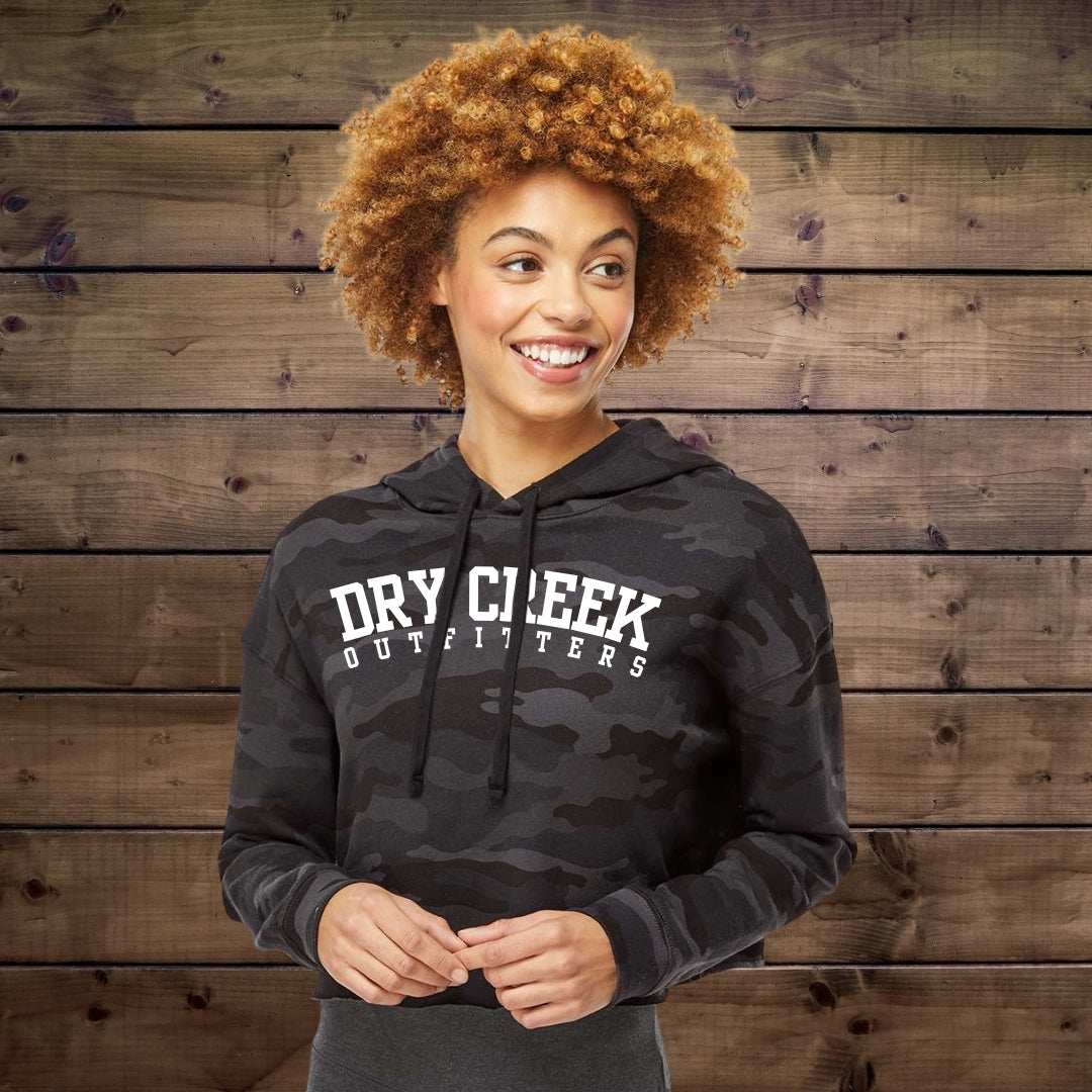 Women's Dry Creek Camo Cropped Hoodie